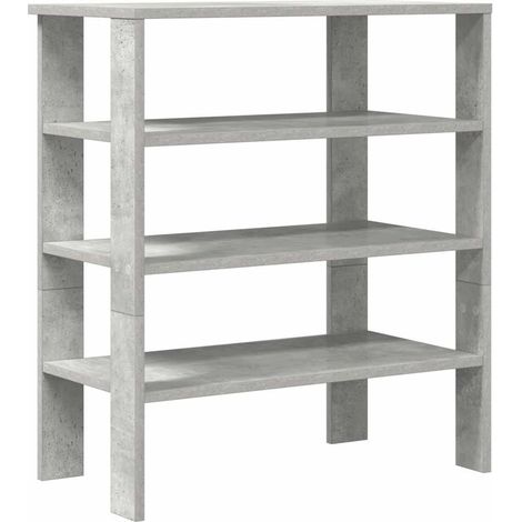 Maison Exclusive - Scarpiera Grigio Cemento 61x32x70 cm in Legno Multistrato