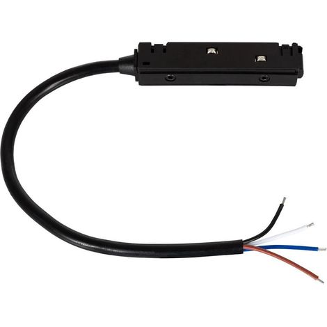Connecteur Câblé pour Bloc d’Alimentation Externe pour Rail Magnétique 20mm Noir