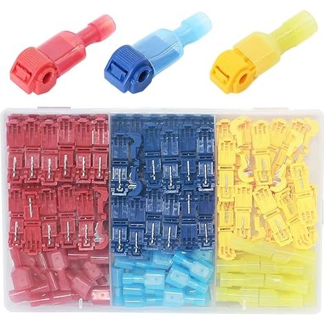 140 x T-Connecto quick wire connectors, suitable for a set of wires of 0.5-4.0mm², T-type connector, suitable for downlight, car and motorcycle wiring. (1/5)