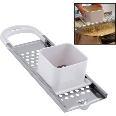 Hicook Machine à spaetzle en acier inoxydable Spaetzle Noodle Dumpling Maker avec poussoir de sécurité (1/5)