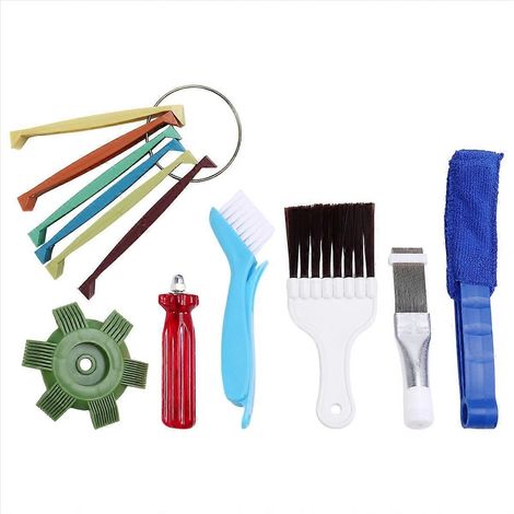 Kit de nettoyage d'ailettes de climatiseur 6 pièces, peigne à ailettes FCR6 pour condenseur, nettoyeur de sortie d'air pour évaporateur et radiateur R (1/5)
