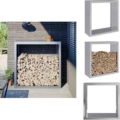 Portant de bois de chauffage 100x40x100 cm acier galvanisé - Support De Bois De Chauffage - Supports De Bois De Chauffage - Magasin De Bûches - Stockage De Bûches (1/5)