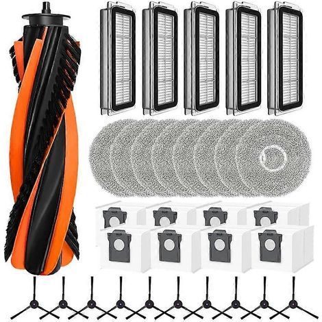 Lot de 32 pièces pour Cecotec Conga X70 Sweeping machine accessoires brosse principale et latérale serpillière filtre (1/4)