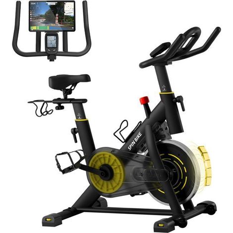 Heimtrainer - YAMO YK10 - 10 Stufen magnetischer Widerstand, leise - Schwungrad 15 lb - Tragfähigkeit 300 lb