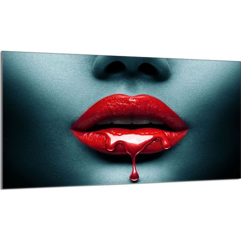 Glasschutzplatte für den Herd 90x52 Mund (1/5)