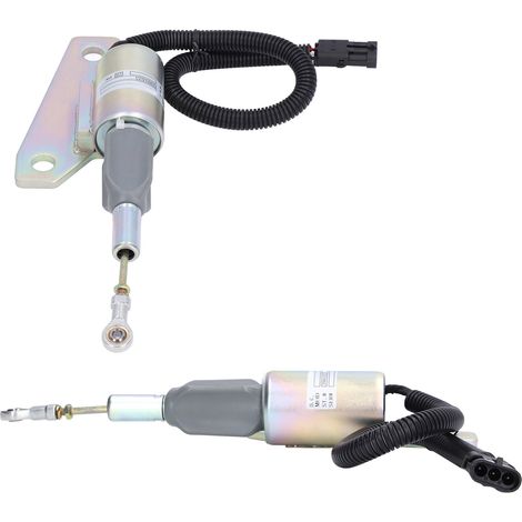 Électrovanne d'arrêt moteur pour pompe à carburant 24V Cummins 6BT 5.9L valve coupure 3991625 TOSD-03-033 (1/5)
