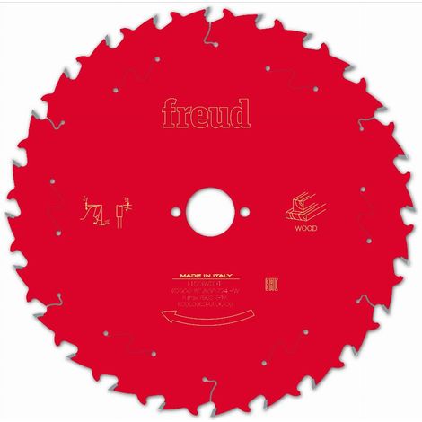 Freud – Lame de scie circulaire 250mm F03FS09774 – Pour bois dur et panneaux agglomérés – Dents en carbure TiCo – Coupe nette et durable