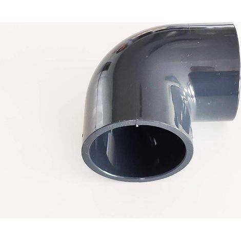 1 Coude 90° PVC Pression 50mm, Raccord F/F, Pour Piscine Et Arrosage