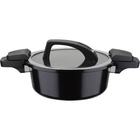 Cuiseur basse pression - GSW - 24 cm - 4 L - Aluminium forgé - Induction - Noir (1/4)