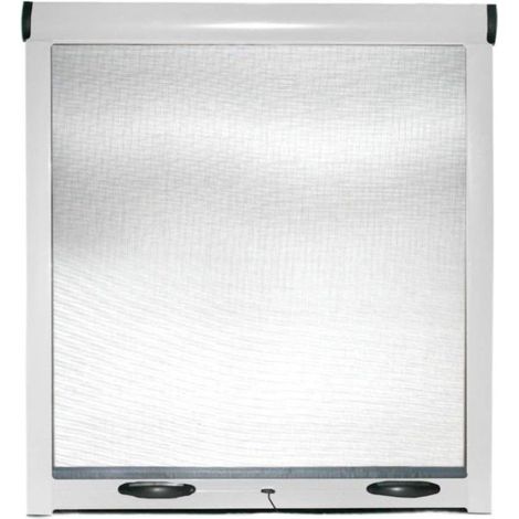Zanzariera a rullo bianca per finestra con frizione in kit riducibile 100x170 cm