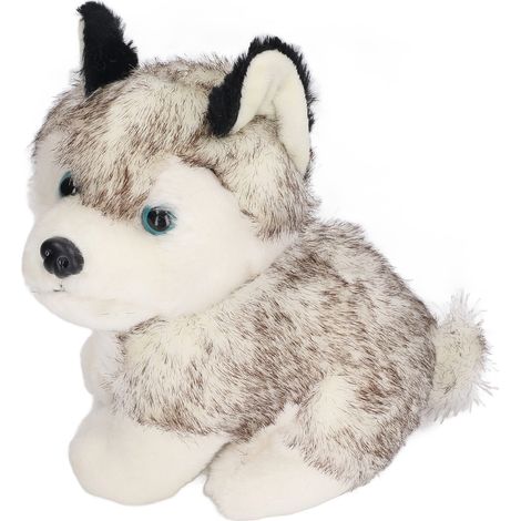 Jouet chien en peluche réaliste, doux et moelleux, élastique, mignon, pour enfants, chambre à coucher (1/5)