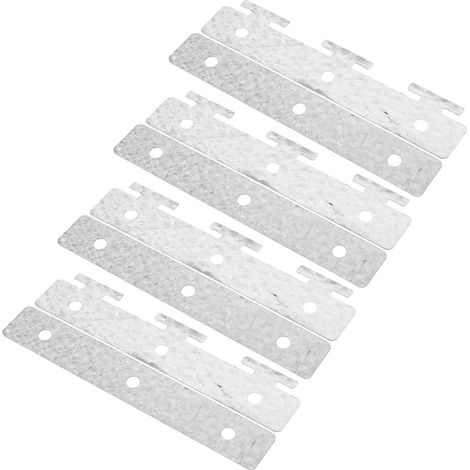 Lot de 5 Supports de Fixation Universels en Plastique Transparent pour Rideaux à Lanières, Matériel de Montage Robuste, Compatible Portes et Fenêtres, Installation Facile (1/5)