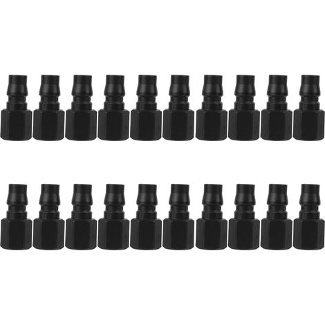 Raccord rapide pneumatique C acier plastique auto-bloquant G3/8" (30 pièces) pour tuyau d'air comprimé (1/5)
