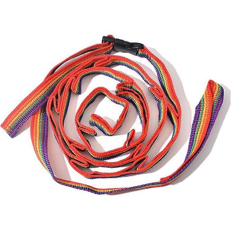 Corde de camping, étendoir à linge réglable, lampe suspendue colorée, ceinture tressée (1/5)