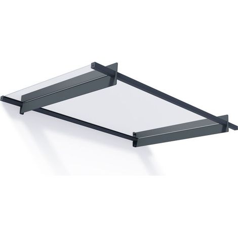 tenda da sole trasparente 94x150,5 cm grigio antracite - 704743 - palram (1/5)