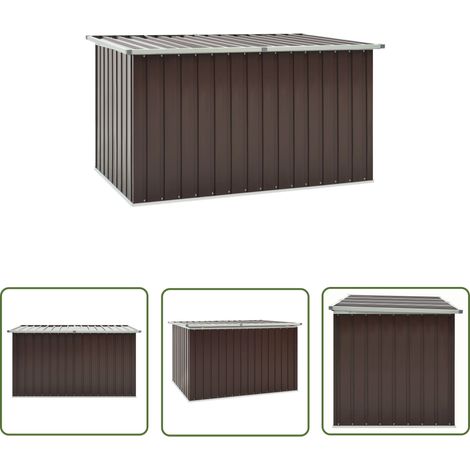 The Living Store Boîte de rangement de jardin Marron 171x99x93 cm - Boîte De Rangement Jardin - Coffre De Jardin - Rangement Exterieur - Meuble De Jardin - Abri Jardin (1/5)