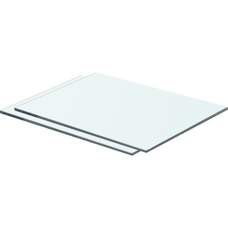 Panneaux d'étagère 2 pcs Verre Transparent 40 x 25 cm CFW41514 (1/3)