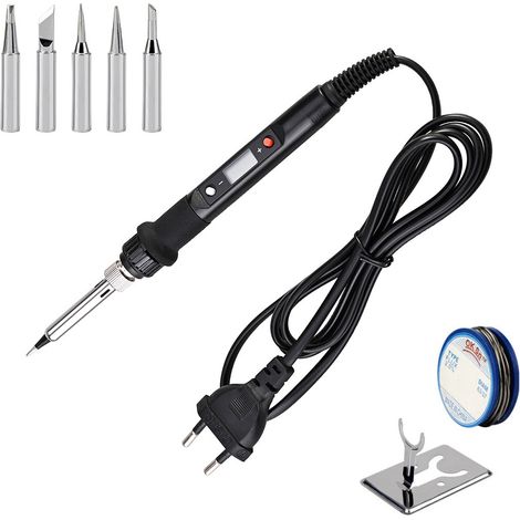 Elektrischer Lötkolben, 80 W, 220 V, Temperaturregelung, Löt- und Reparaturwerkzeug, 110 V LCD-Display