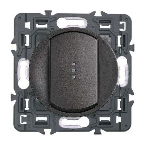 Legrand 099526 Illuminated push button (indicator light included) Céliane Soft - 6A - Graphite