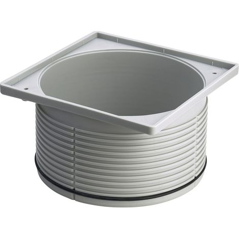 Aufsatzrahmen 4922.4 in 150x150mm Kunststoff grau (1/2)