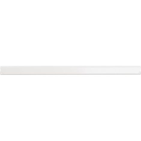 Lot de 10 Rails de serrage universels DIN A4, PVC blanc, 10 mm, pour bureau et école