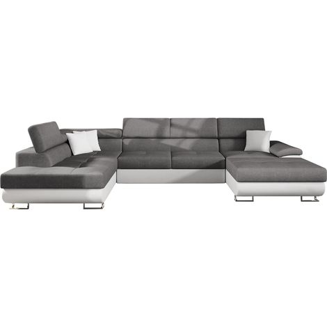 Canapé d'angle Comfivo Ruta IV, Soft 017 + Lux 05, Disponible, 345x202x71cm, 0