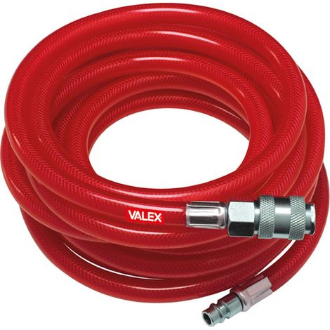 Tuyau de compresseur de 5 mètres avec raccord rapide VALEX 1120041 (1/2)