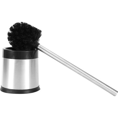 Brosse WC Inox 304 Avec Support Sans Perçage Poils Souples Nettoyage 360 Degrés Ensemble Complet (1/5)