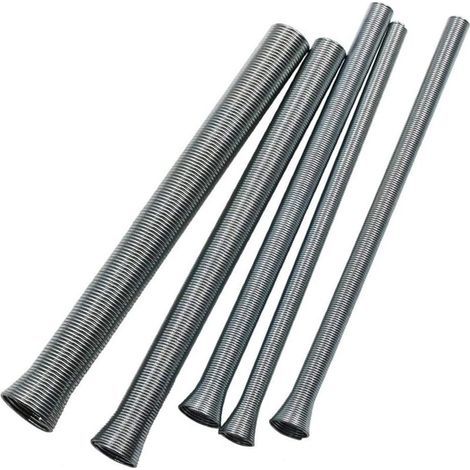 Set mit 5 federbelasteten Rohrbiegern für flexible Kupfer- und Aluminiumrohre mit Durchmessern von 6, 8, 10, 12 und 16 mm (1/5)