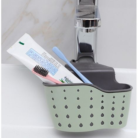 Étagère d'évier, égouttoir à éponge, panier de rangement suspendu pour salle de bain, 1 pièce - Vert clair-AquaForge (1/5)