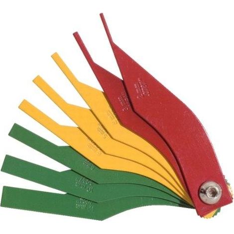 Juego de herramientas juego galgas frenos acero 8 piezas 2 12 mm