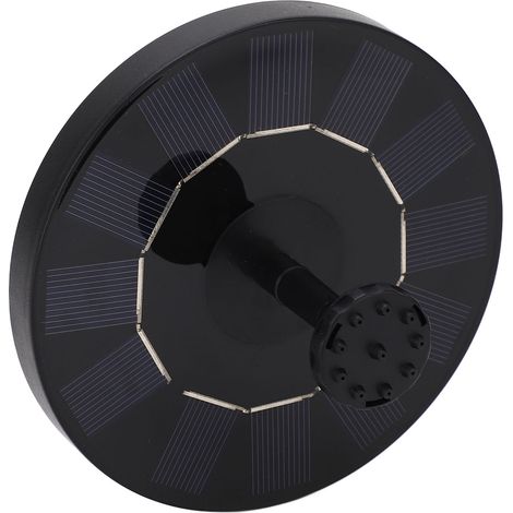 1-Watt-Solar-Teichpumpe, 130-mm-Solarpanel, 30-50 cm großer Schwimmbrunnen, verstellbarer Strahl, 6 Düsen im Lieferumfang enthalten. (1/5)