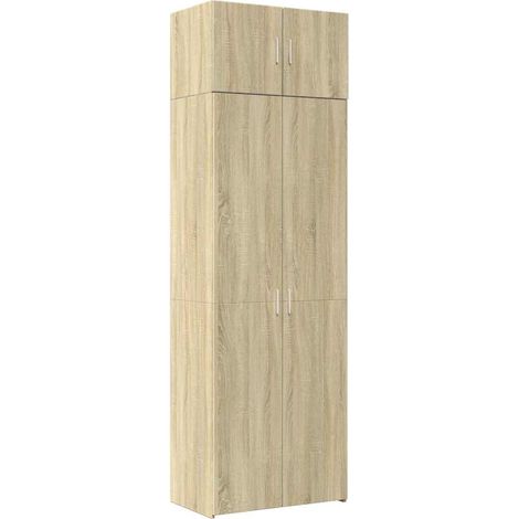 Storage Cabinet Sonoma Oak 70x42.5x225 cm Engineered Wood vidaXL
