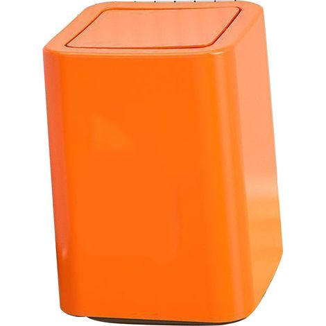 Poubelle 9L à motif dessin animé, design mignon, avec couvercle basculant, idéale pour la maison, la salle de bain ou la chambre.