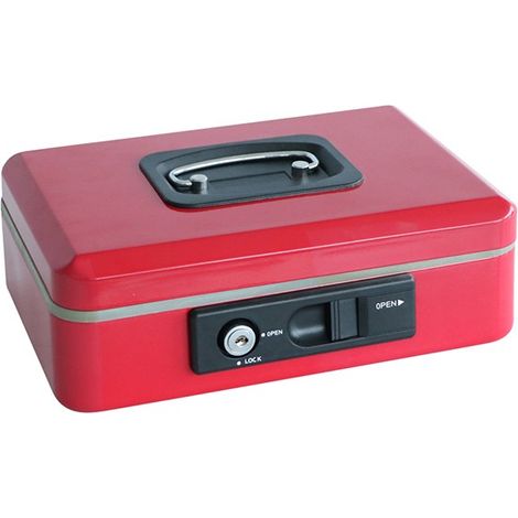 SCATOLA CASSAFORTE MODULARE ROSSA - 25X18X9CM