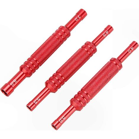 3-teiliges Doppelschraubendreher-Set aus Aluminiumlegierung, 80 g, mit ummanteltem Griff, praktisch für Modellautos und Sammler, einfaches und ergonomisches Design. (1/5)