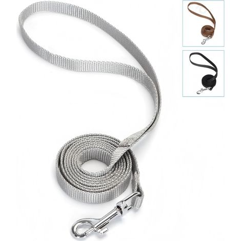 Laisse double en nylon pour promener son chien, résistante et colorée (1/4)
