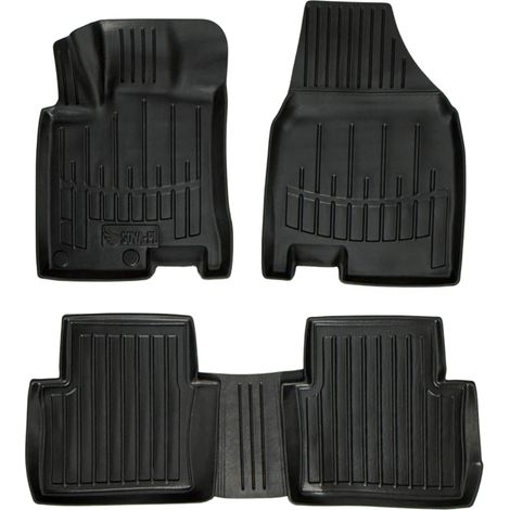 Tapis de voiture Nissan Qashqai I +2 (plus2) J10 2008-2014 1ère et 2ème rangée, version 7 places (1/5)