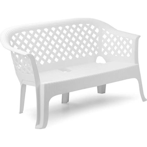 BANCO LARIANA BLANCO 134X72X76 CM