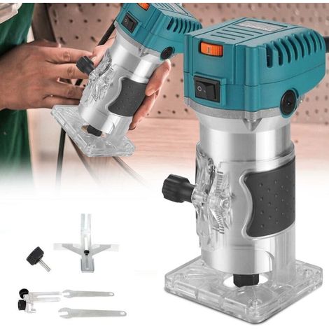 Fresatrice Verticale Elettrica 800W 6.35MM 6MM 8MM Rifilatore fresa per Legno (1/4)