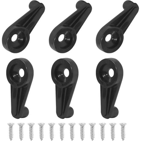 Jiozermi Kit de 60 clips de fixation pour fenêtre en verre, noir, miroir, porte en verre, support de panneau avec vis pour fixation du verre (1/5)
