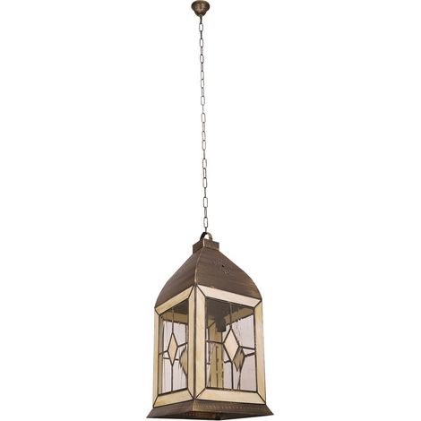 Farol Pequeño Califa 1xe27 Oro Viejo/Beis Regx17x17 Cm (1/3)