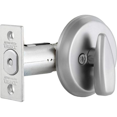 Verrou de sécurité pour portes Argenté (Chrome mat), entrée 60 et 70 mm (1/3)