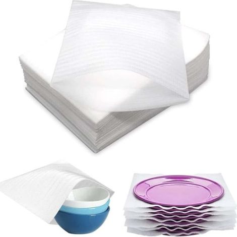 Online Store - 100 sachets en mousse 25x30 cm, rouleaux de film à bulles, emballages en mousse pour cartons de déménagement (1/5)