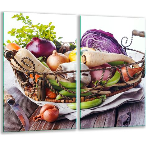 Planche à découper en verre 2x 30x52 cuisine (1/5)