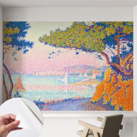 Carta da parati adesiva - fotomurale - facile da applicare - per la soggiorno - camera da letto - Paesaggio colorato 152x104 cm (1/5)