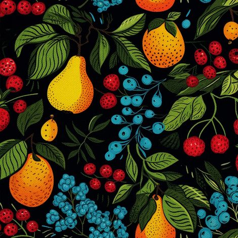 Tela decorativa para exteriores Oxford - Motivo frutal DX6900 (1/5)