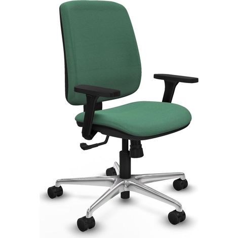 Chaise de bureau piqueras y crespo Alares vert émeraude ajustable (1/2)