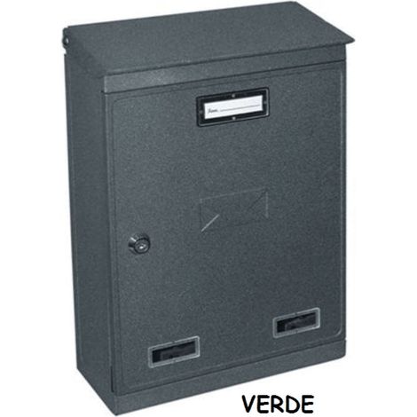 CASSETTA POSTALE EVOLUZIONE ACC 22X7,5X32 CM VERDE