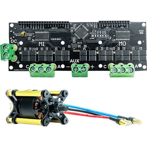 Makerbase MKS XDrive 3.6 56V FOC BLDC Servo Hochpräzisions-Doppelmotor-Controller-Platine basierend auf dem ODrve V3.6 Kit
